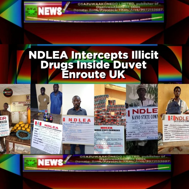 NDLEA Intercepts Illicit Drugs Inside Duvet Enroute UK
